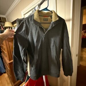 Navy Blue Arrow Fleece Pullover